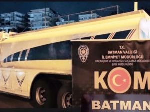 Batman'da su tankerinde 21 bin litre kaçak akaryakıt ele geçirildi