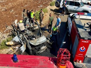 İşgalcilerin Lübnan'da bir aracı bombalaması sonucu 2 kişi şehit oldu