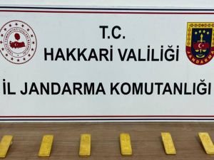 Hakkari'de 6 kilogram külçe altın ele geçirildi