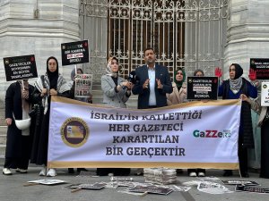 İstanbul’da basın mensupları Gazzeli meslektaşları için 'GaZZete’yi çıkardılar