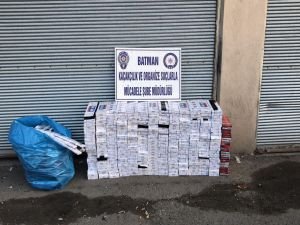 Batman’da esrar kaçak sigara ele geçirildi