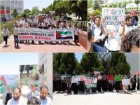 Üniversite öğrencileri siyonist rejimin Refah saldırısını protesto etti