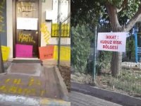 Sözde hayvanseverler karantina altındaki mahallenin muhtarlığına saldırdı