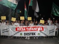 Diyarbakır'da halkın Gazze için süresiz direniş nöbeti devam ediyor